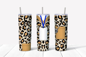 Cheetah Scrubs - Name Badge Tumbler